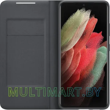 Чехол Samsung Smart LED View Cover для Galaxy S21 Ultra (черный) картинка 3